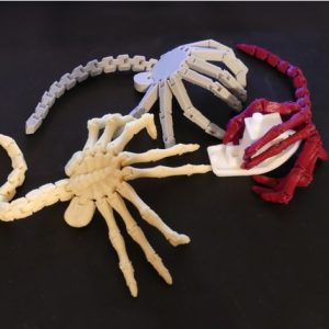 Flexy Aliens HandFaces - STL 3D