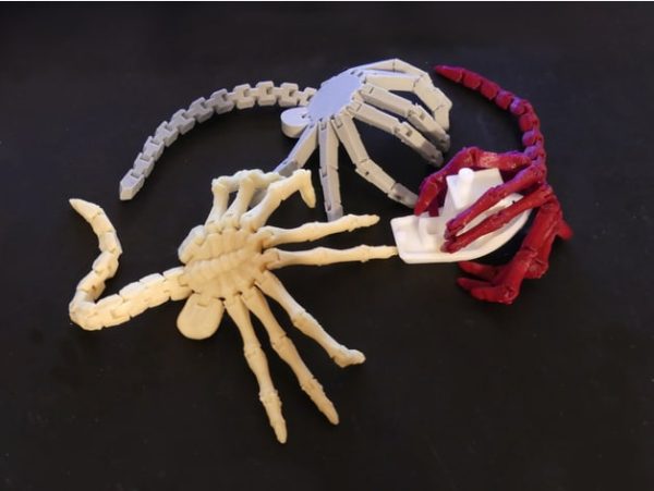 Flexy Aliens HandFaces - STL 3D