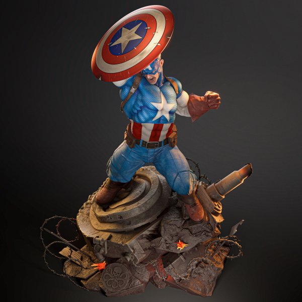 Captain.America.3d stl file - Image 3