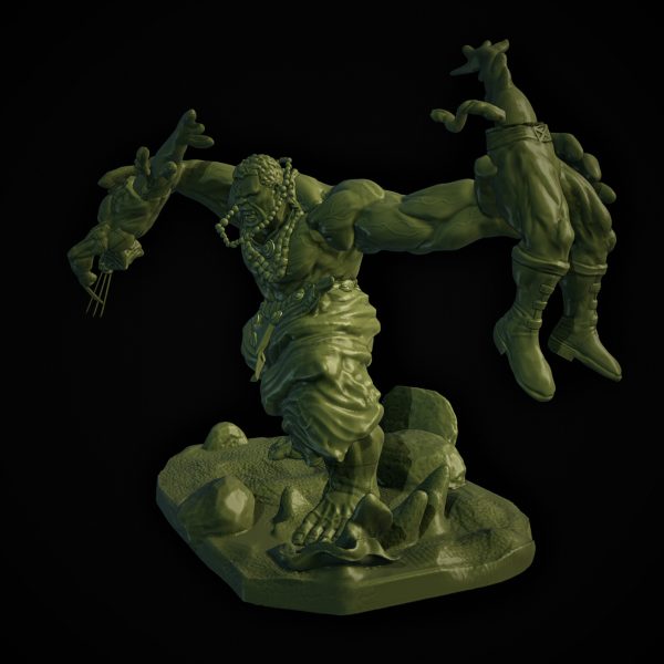 Hulk VS Wolverine Washed 3d stl file - Image 5