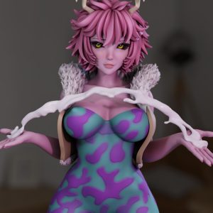 3DMomoji – Mina Ashido – 3D Print Model STL